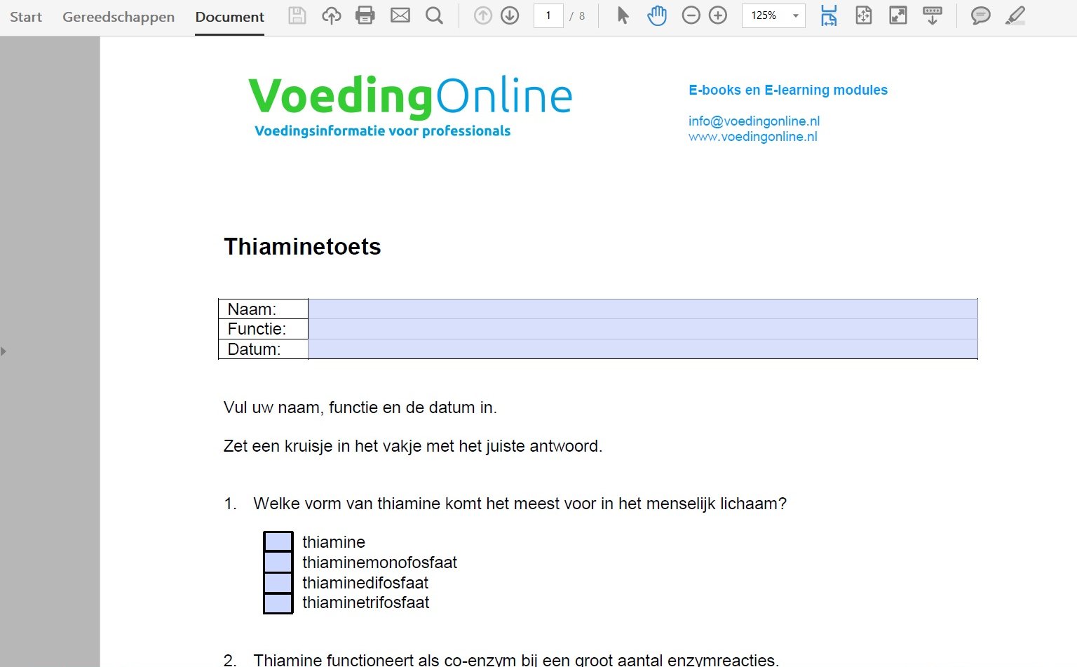 Invulbare PDF-formulieren Invulbare PDF-formulieren